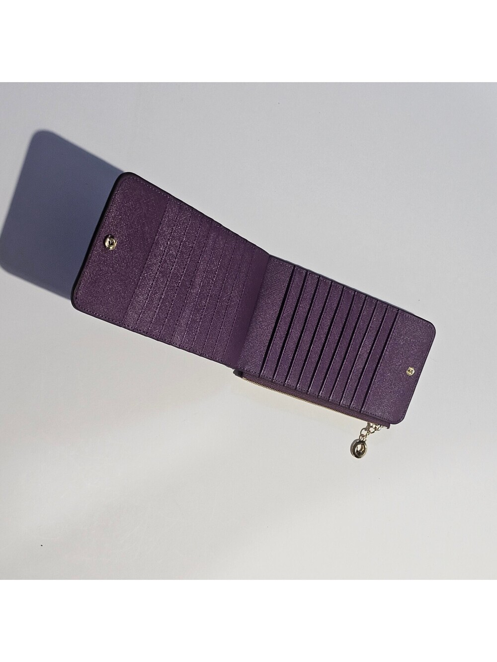 Purple Zip Around Wallet Clutch - Gently Used